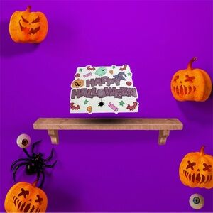 Anthropologie Purple and Orange Art Painting